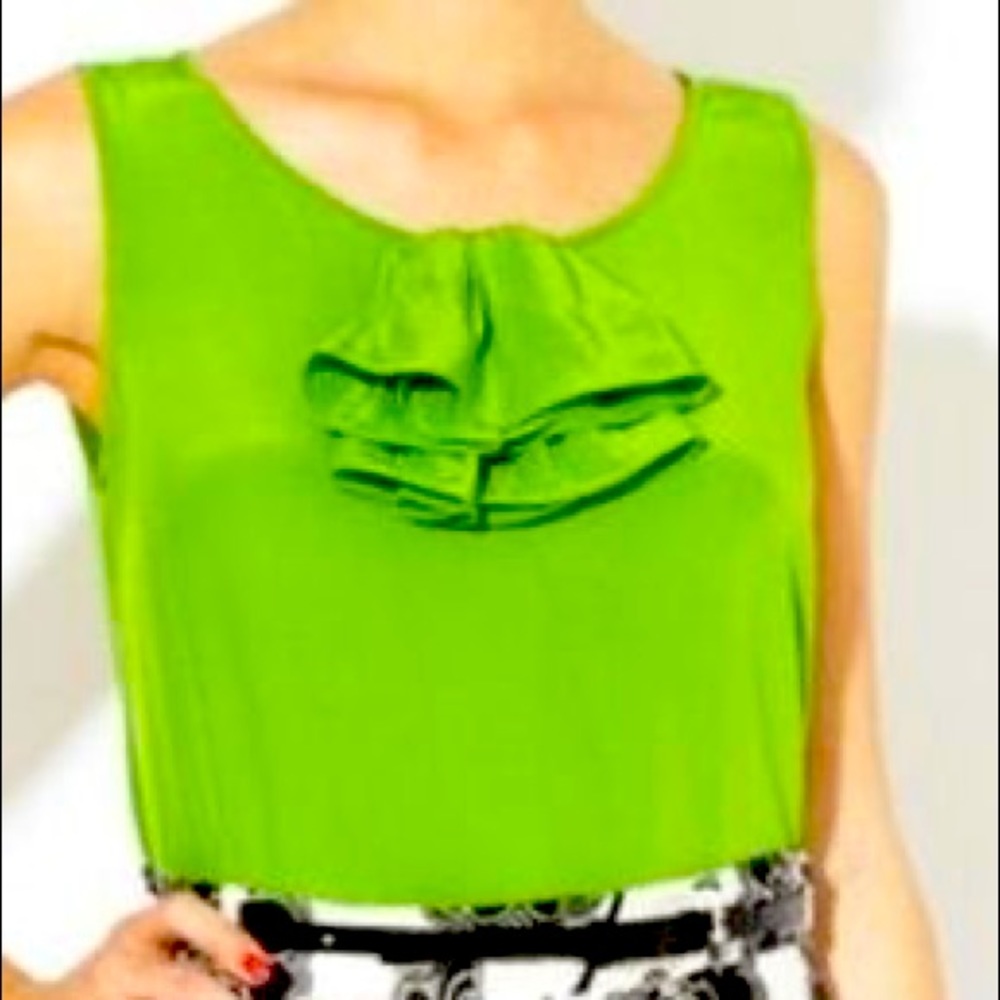Kate Spade New York 'Ciara' Ruffle Silk Top size S.